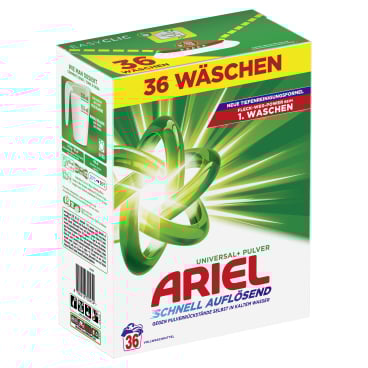 Ariel Universal+ Pulver Regulär Vollwaschmittel 1,98 kg - 36 Waschladungen - Bild-Darstellung des Produktes 1