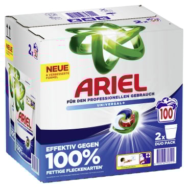 P&G Professional Ariel All-in-1 PODS Vollwaschmittel 1 Karton = 2 Packungen à 50 Stück = 100 Stück - Bild-Darstellung des Produktes 1