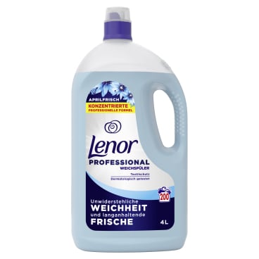 P&G Professional Lenor Weichspüler Aprilfrisch 4 Liter - Flasche - Bild-Darstellung des Produktes 1