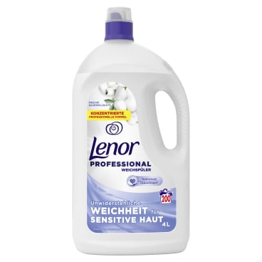 P&G Professional Lenor Weichspüler Sensitiv 4 Liter - Flasche - Bild-Darstellung des Produktes 1