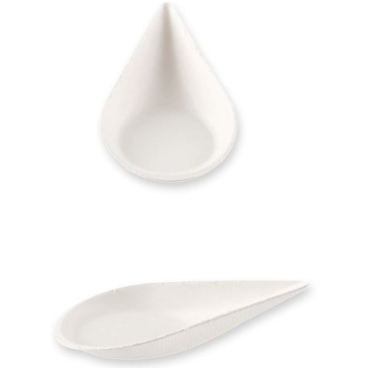 NATURESTAR Bio Fingerfood-Schalen Drop, Zuckerrohr 1 Packung = 50 Stück - Bild-Darstellung des Produktes 1