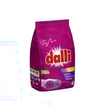 dalli Colorwaschmittel color plus, 16 WL 1 Nachfüllbeutel = 1,04 kg, für ca. 16 Wäschen - Bild-Darstellung des Produktes 1