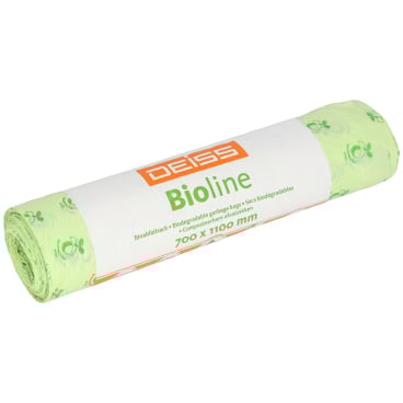 DEISS BIOLINE Bioabfallsäcke 120 Liter ecovio® Biokunststoff Karton = 25 Rollen = 250 Säcke - Bild-Darstellung des Produktes 1