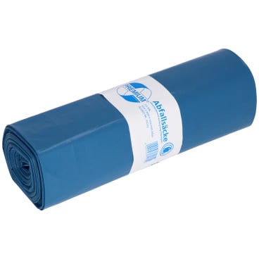DEISS PREMIUM Abfallsack 140 Liter blau mit Seitenfalte, Typ 100 1 Rolle = 20 Säcke - Bild-Darstellung des Produktes 1
