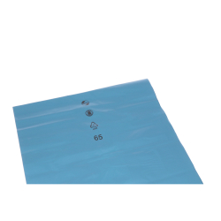 EMIL DEISS KG (GmbH + Co.) DEISS PREMIUM Abfallsack 300 Liter blau mit Seitenfalte, Typ 150, Seitenfaltensack ca. 287 g/ Sack, Maße (B+B x L): 660+520 x 1500 mm, 1 Karton = 80 Säcke 10113