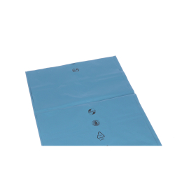EMIL DEISS KG (GmbH + Co.) DEISS PREMIUM Abfallsack 180 Liter blau mit Seitenfalte, Typ 150, Seitenfaltensack ca. 192 g/ Sack, Maße (B+B x L): 500+450 x 1250 mm, 1 Karton = 100 Säcke 10114