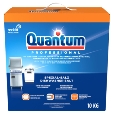 Quantum Professional Spezial-Salz, Spülmaschinensalz 10kg - Karton - Bild-Darstellung des Produktes 1