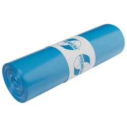 EMIL DEISS KG (GmbH + Co.) DEISS PREMIUM Abfallsack 70 Liter blau, 1058 g/ Rolle, Typ 60, Müllsack aus 100% Recycling-Hochdruck-Polyethylen, Maße (B x L): 575 x 1000 mm, 1 Karton = 10 Rollen = 250 Säcke 10708