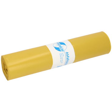 DEISS PREMIUM Abfallsack 120 Liter gelb, ca. 1310 g/Rolle, T60 1 Rolle = 25 Säcke - Bild-Darstellung des Produktes 1