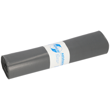 DEISS PREMIUM Abfallsäcke 120 Liter grau ca. 1656 g/ Rolle, T70 1 Karton = 10 Rollen à 25 Stück = 250 Stück - Bild-Darstellung des Produktes 1