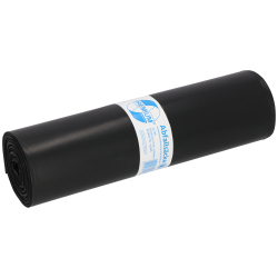 EMIL DEISS KG (GmbH + Co.) DEISS PREMIUM Abfallsack 120 Liter schwarz, ca.2300 g/Rolle, T100, Werkstoffmüllsack geeignet für schwere Abfälle, Maße (B x L): 700 x 1100 mm, 1 Karton = 10 Rollen = 250 Säcke 15006