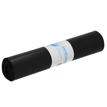 DEISS ECOFINE Abfallsack 120 Liter schwarz, 890 g/ Rolle, Typ 60 1 Rolle = 25 Säcke - Bild-Darstellung des Produktes 1