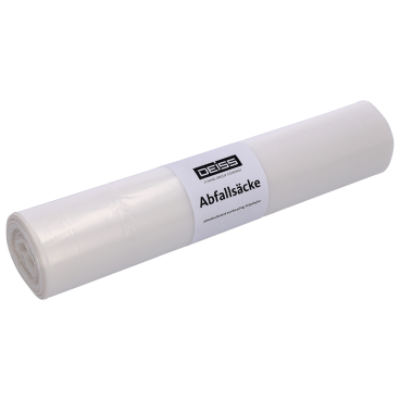 DEISS LDPE Abfallsäcke 120 Liter trans-trüb, Typ 60 1 Karton = 10 Rollen à 25 Stück = 250 Stück - Bild-Darstellung des Produktes 1