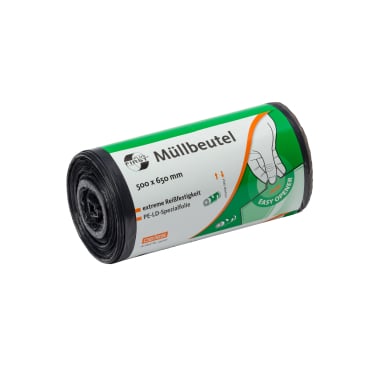 DEISS FIRST PLUS Abfallbeutel 35 Liter, grau 1 Karton = 30 Rollen = 1500 Beutel - Bild-Darstellung des Produktes 1
