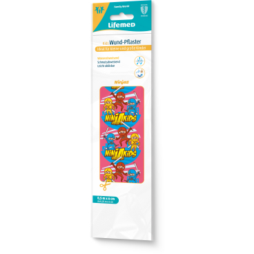 Lifemed® Wundpflaster Kids, 50 cm x 6 cm Motiv: Ninjas - Bild-Darstellung des Produktes 1