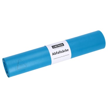 DEISS HDPE Abfallsäcke 120 Liter blau, Typ 20 1 Karton = 10 Rollen à 50 Stück = 500 Stück - Bild-Darstellung des Produktes 1