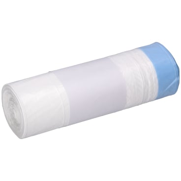 DEISS HDPE Müllbeutel 30 Liter mit Zugband, weiß 1 Rolle = 25 Beutel - Bild-Darstellung des Produktes 1