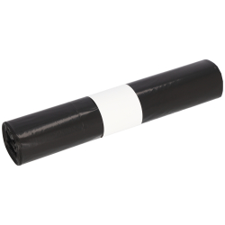 EMIL DEISS KG (GmbH + Co.) DEISS LDPE - Müllbeutel 35 Liter schwarz Typ 60, Reißfester Abfallsack für sperrige Abfälle, Maße (BxLxS): 500 x 640 x 0,025 mm, 1 Karton = 30 Rollen à 24 Stück 95034