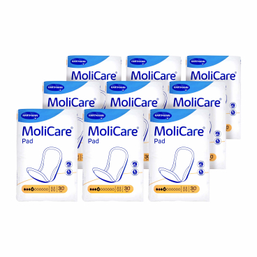 MoliCare® Pad Inkontinenzeinlagen für Erwachsene, 4 Tropfen 1 Karton = 9 Packungen à 30 Stück - Bild-Darstellung des Produktes 1