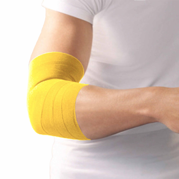 Haftelast® Fixierbinde, latexfrei, gelb 1 Packung = 6 Stück, lose im Karton, Maße: 8 cm x 20 m - Bild-Darstellung des Produktes 1