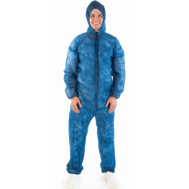 HYGOSTAR® PP Overall, fest 1 Karton = 50 Stück, Farbe: blau, Größe: XXL - Bild-Darstellung des Produktes 1