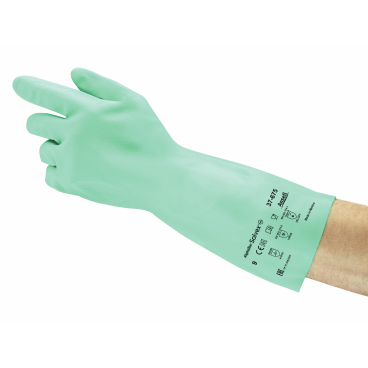 Ansell AlphaTec® Solvex® 37-675 Handschuh, PSA Kategorie 3, grün 1 Packung = 12 Paar, Größe 7 - Bild-Darstellung des Produktes 1