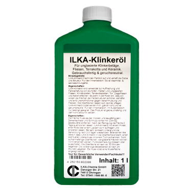 ILKA Klinkeröl Ziegel und Tonreiniger, gebrauchsfertig 1-Liter Flasche - Bild-Darstellung des Produktes 1