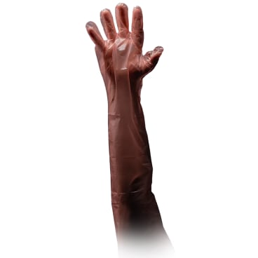MED-COMOFORT PE Veterinärhandschuhe, orange 1 Karton = 40 Packungen à 50 Stück - Bild-Darstellung des Produktes 1