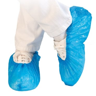 HYGOSTAR® Standard Überschuhe 1 Packung = 100 Stück, 40 my, blau, 41 cm - Bild-Darstellung des Produktes 1