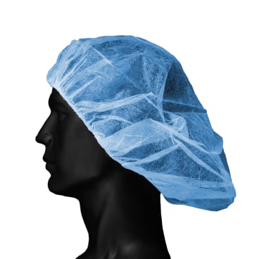 MED-COMFORT Baretthauben, PP, XL 1 Packung = 100 Stück, Farbe: blau - Bild-Darstellung des Produktes 1