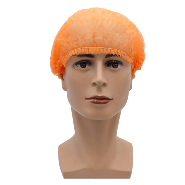 MED-COMFORT Klipphauben, PP, 52 cm 1 Karton = 10 Packungen à 100 Stück, Farbe: orange - Bild-Darstellung des Produktes 1