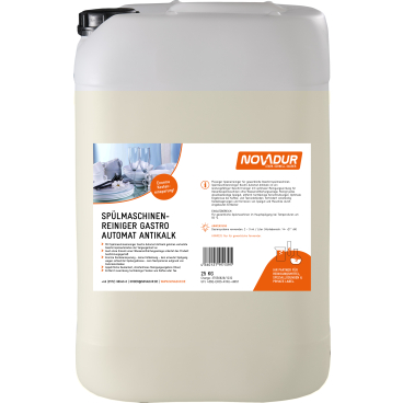 NOVADUR Spülmaschinenreiniger Gastro Automat Kalkfrei 25 kg - Kanister - Bild-Darstellung des Produktes 1
