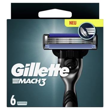Gillette Mach3 Rasierklingen, 6er Set 1 Packung = 6 Ersatzklingen - Bild-Darstellung des Produktes 1