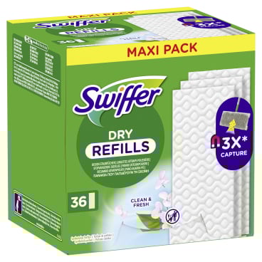 Swiffer Trocken Wischtücher Nachfüllpackung, 36er mit Duft 1 Packung = 36 Stück - Bild-Darstellung des Produktes 1