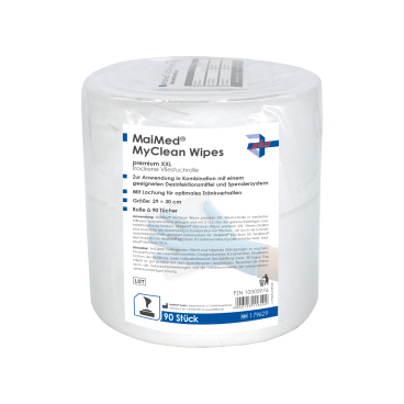 MaiMed MyClean® Wipes premium 1 Rolle = 90 Blatt, Format: XXL, 29 x 30 cm - Bild-Darstellung des Produktes 1