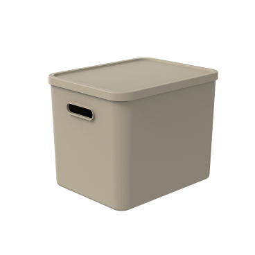Rotho C4 ALBULA Aufbewahrungsbox, 27 l Farbe: Cappuccino - Bild-Darstellung des Produktes 1