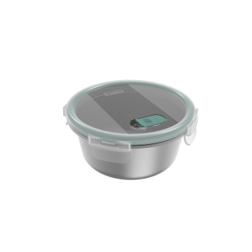 Rotho NALA Frischhaltedose, rund aus Edelstahl Volumen: 0,9 L - Bild-Darstellung des Produktes 1