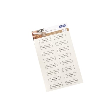 Rotho LOFT Etiketten Set zur Küchenorganisation 1 Set - Bild-Darstellung des Produktes 1