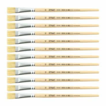 STYLEX® Borstenpinsel 1 Beutel = 12 Stück, Nr. 16 - Bild-Darstellung des Produktes 1