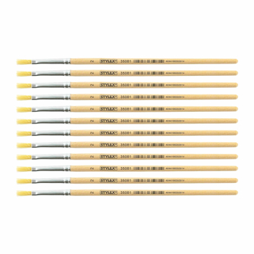 STYLEX® Borstenpinsel 1 Beutel = 12 Stück, Nr. 2 - Bild-Darstellung des Produktes 1