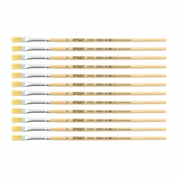 STYLEX® Borstenpinsel 1 Beutel = 12 Stück, Nr. 6 - Bild-Darstellung des Produktes 1