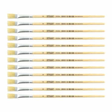 STYLEX® Borstenpinsel 1 Beutel = 12 Stück, Nr. 8 - Bild-Darstellung des Produktes 1