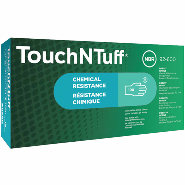 Ansell TouchNTuff® 92-600 Einmalhandschuhe aus Nitril, grün 1 Karton = 10 Packungen à 100 Stück, Größe 8,5 - 9 - Bild-Darstellung des Produktes 1