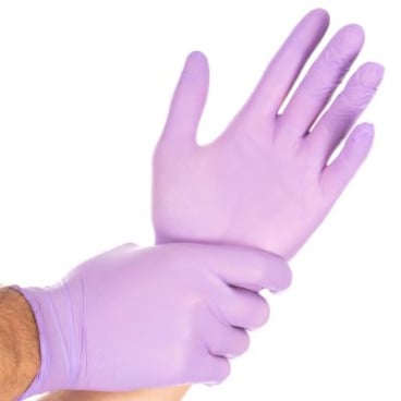 HYGOSTAR® Safe Light Nitrilhandschuhe, puderfrei, lila 1 Packung = 100 Stück, Größe XL - Bild-Darstellung des Produktes 1