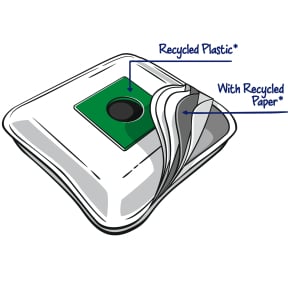 Swirl® M 40 MicroPor® Plus Staubsaugerbeutel, reißfest 1 Packung = 4 Stück + 1 Filter kaufen