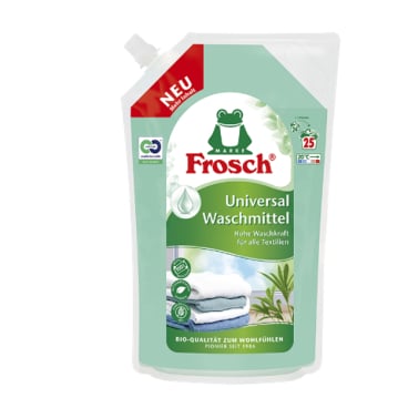 Frosch Universal Waschmittel, leistungsstarke Rezeptur, 25 WL 1,5 Liter - Beutel, 25 Waschladungen - Bild-Darstellung des Produktes 1