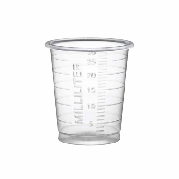 MED-COMFORT ECO Einweg-Medizinbecher, 30 ml 1 Packung = 80 Stück, Farbe: transparent - Bild-Darstellung des Produktes 1