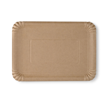 Greenbox Pappteller, braun, rechteckig 1 Packung = 50 Stück, Maße (L x B):18 x 26 cm - Bild-Darstellung des Produktes 1