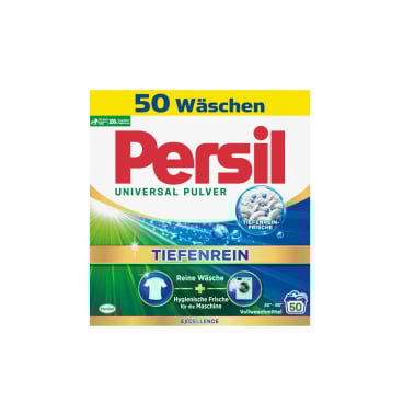 Persil Universal Pulver Tiefenrein Vollwaschmittel 3 kg - Packung, für ca. 50 Waschladungen - Bild-Darstellung des Produktes 1