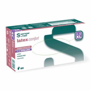 Sempermed® Latex comfort Einmalhandschuhe, puderfrei, weiß 1 Packung = 90 Stück, Größe XL (9-10) - Bild-Darstellung des Produktes 1